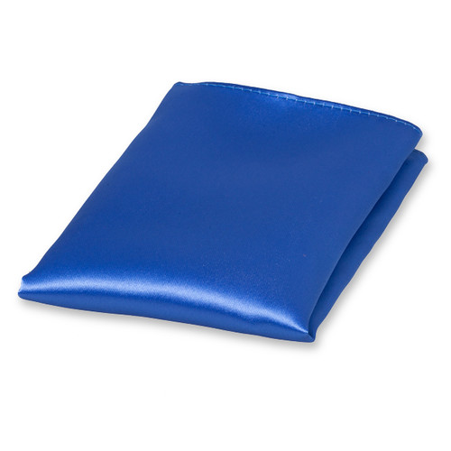 Blauw pochet polyester satijn (1)