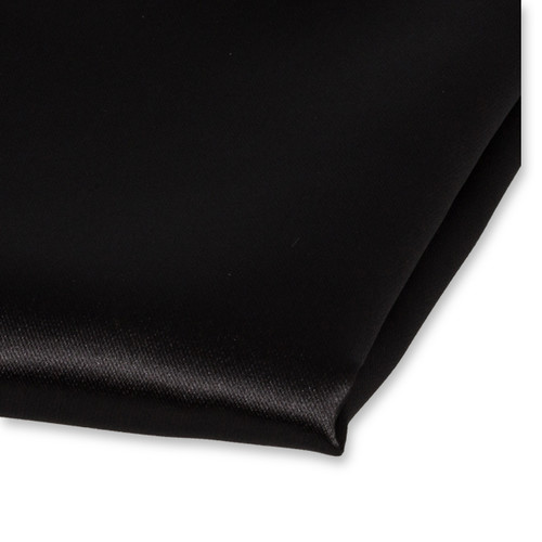 Zwart pochet polyester satijn (2)