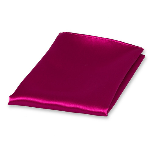 Fuchsia pochet polyester satijn (1)