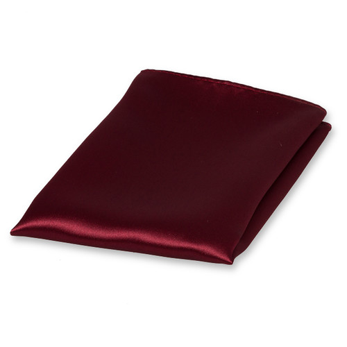 Bordeaux pochet polyester satijn (1)