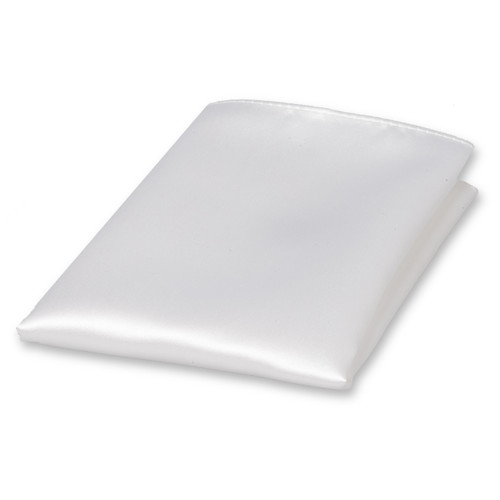 Wit pochet polyester satijn (1)