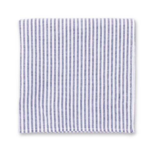 Seersucker Pochet - Donkerblauw (1)