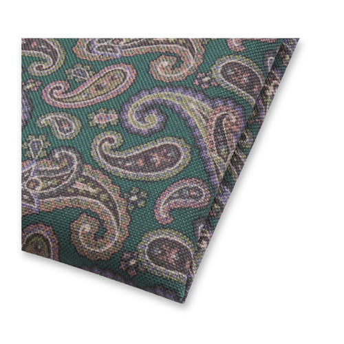 Paisley Pochet Donkergroen (2)