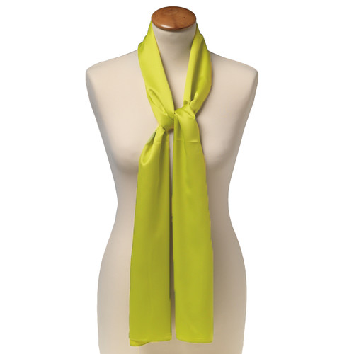 Lime polyester shawl - langwerpig (1)