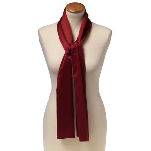 Bordeaux polyester shawl - langwerpig (1)