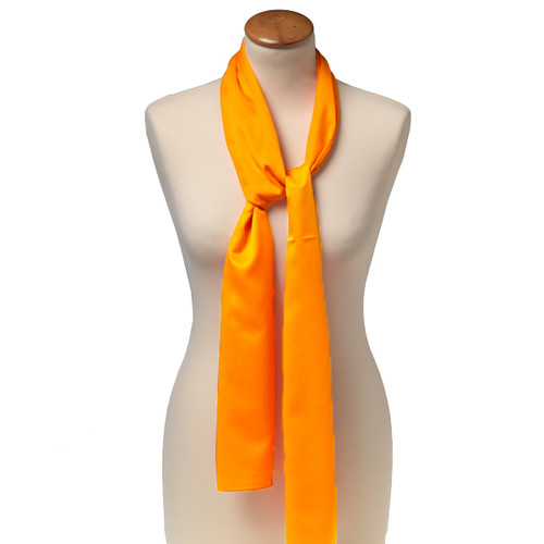 Oranje polyester shawl - langwerpig (1)