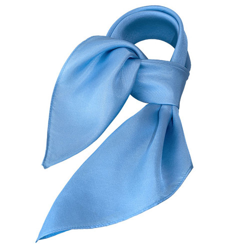 Polyester shawl lichtblauw - vierkant (1)