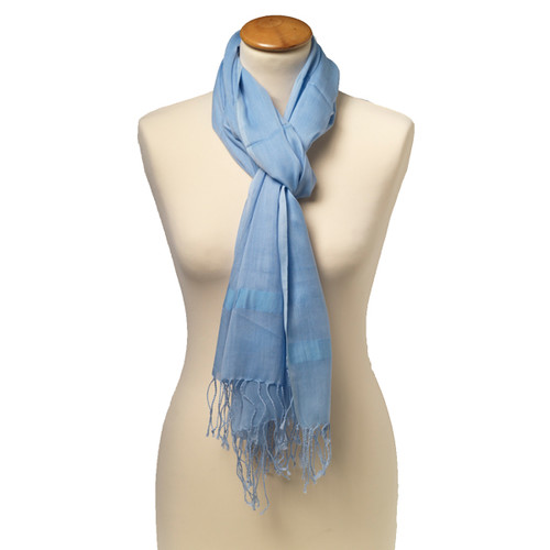 Wortel Typisch krassen Lichtblauwe pashmina sjaal | Snel online kopen!