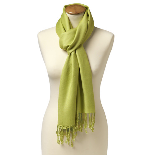 Lime pashmina sjaal (1)