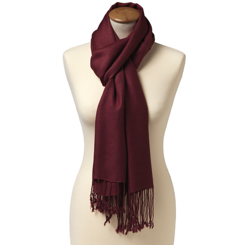 complicaties wasmiddel Talloos Bordeaux rode pashmina sjaal | Bestel snel online!