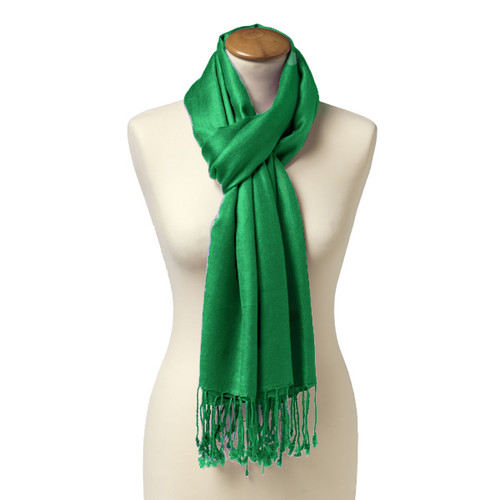 Groene pashmina sjaal (1)