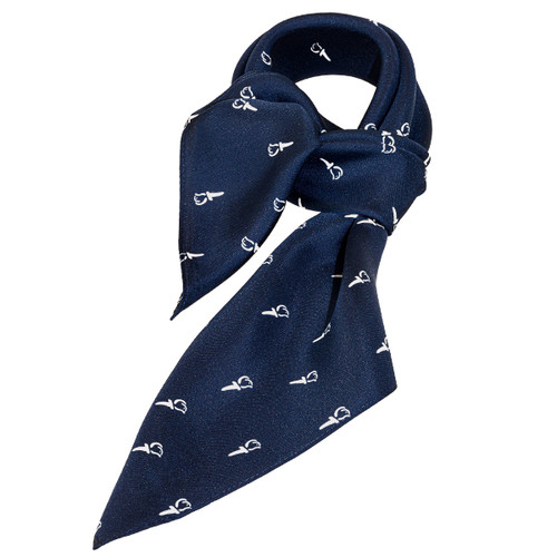 Donkerblauw zijden sjaaltje - Vrijheid (1)