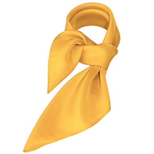 Geel zijden sjaaltje - Vierkant (1)