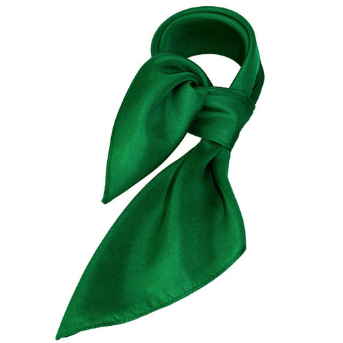 Groen zijden sjaaltje - Vierkant (1)