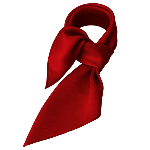 Rood zijden sjaaltje - Vierkant (1)