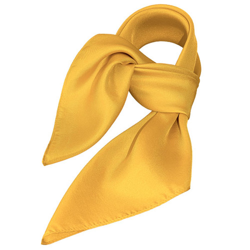 Zijden sjaal geel - Vierkant (1)
