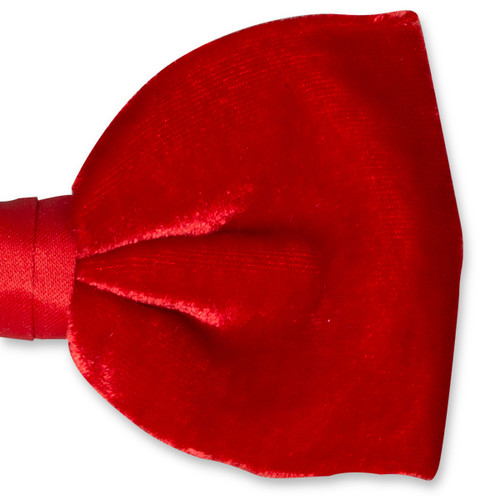 Fluweel strikje rood (2)
