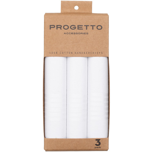 Zakdoeken heren - Wit - 3 - Pack (1)