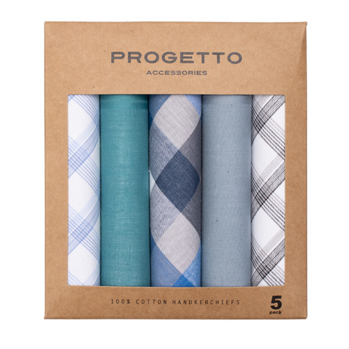 Zakdoeken heren - blauw (1)