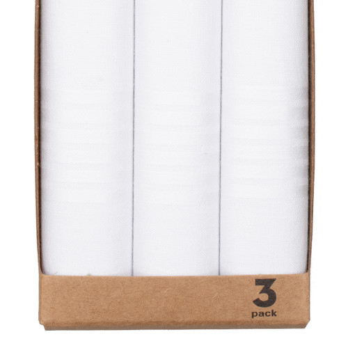 Zakdoeken heren - Wit - 3 - Pack (2)