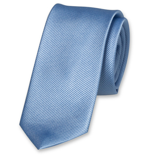 Smalle lichtblauwe stropdas (1)