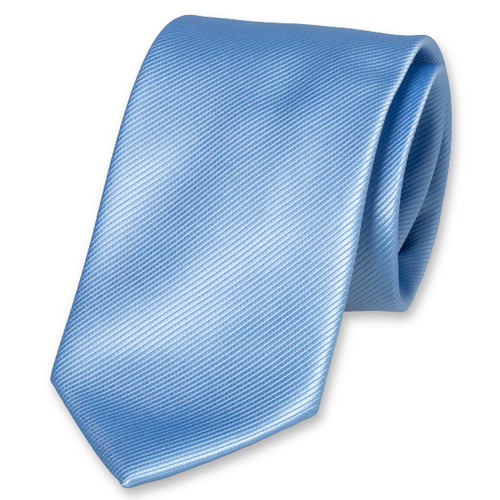 Polyester lichtblauwe stropdas (1)