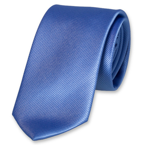 Polyester blauwe stropdas (1)