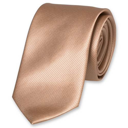 Polyester beige stropdas (1)