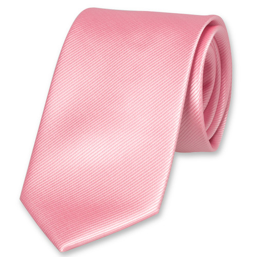 Polyester lichtroze stropdas (1)