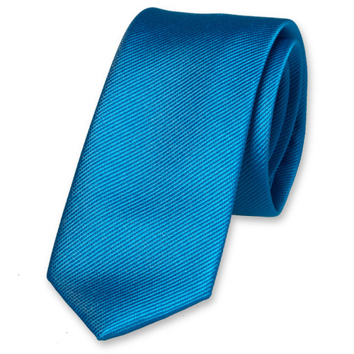 Smalle hardblauwe stropdas (1)