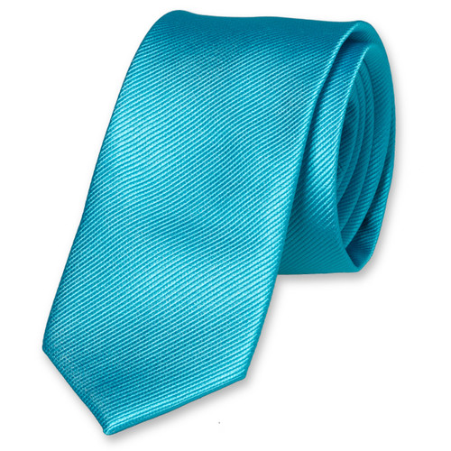 Smalle turquoise stropdas (1)