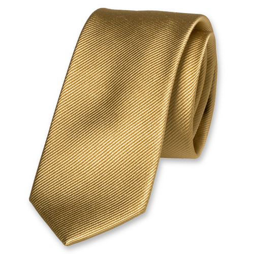 Smalle gouden stropdas (1)