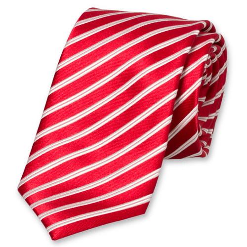 Rood gestreepte stropdas XL (1)