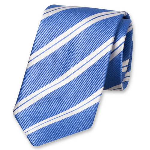 Blauw gestreepte stropdas XL (1)