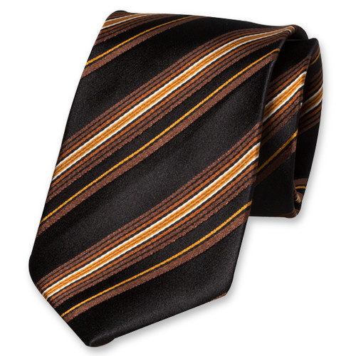 Zwarte stropdas - strependessin bruin (1)