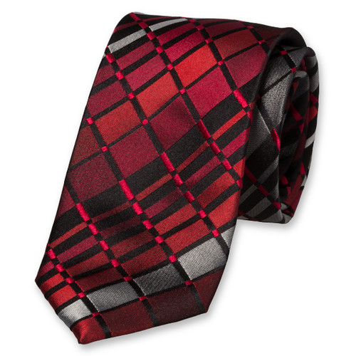 Ruiten stropdas rood (1)