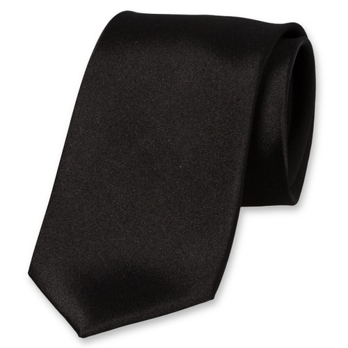 Satijn zwarte stropdas (1)