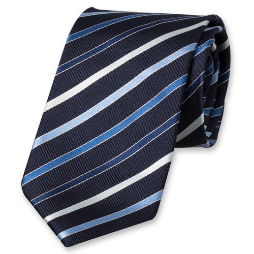 Strepen stropdas blauw (1)