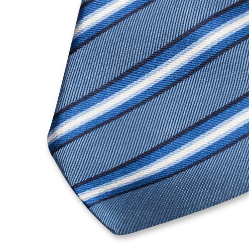 Blauwe gestreepte stropdas (2)