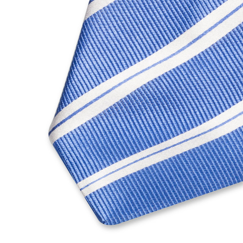 Blauwe strepenstropdas (2)