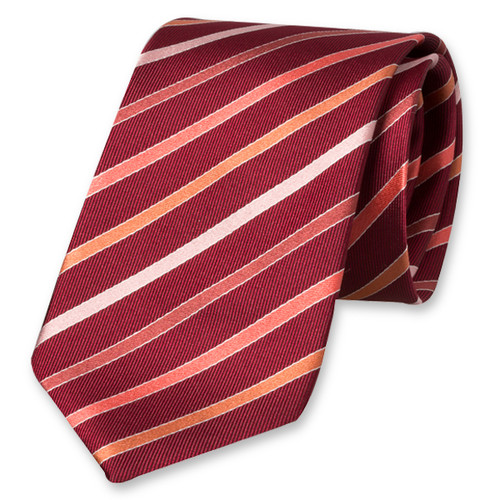 Strepen stropdas rood (1)