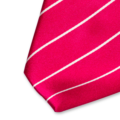 Satijn fuchsia stropdas (2)