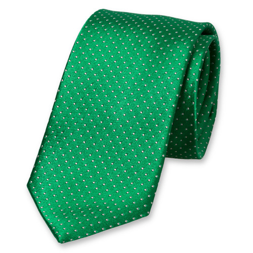 Groene stippen stropdas (1)