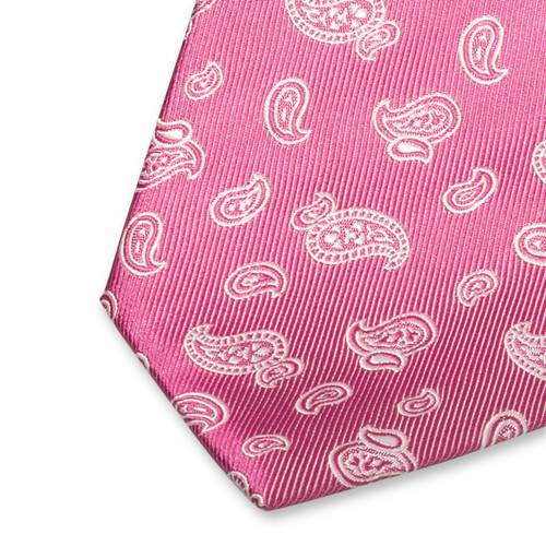 Paisley stropdas roze (2)