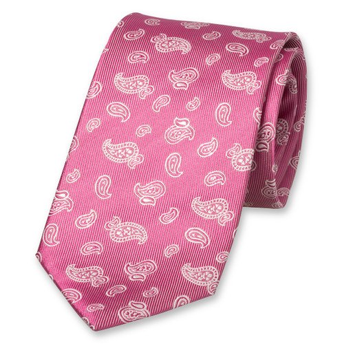 Paisley stropdas roze (1)