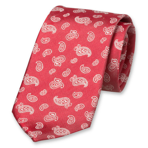 Paisley stropdas rood (1)