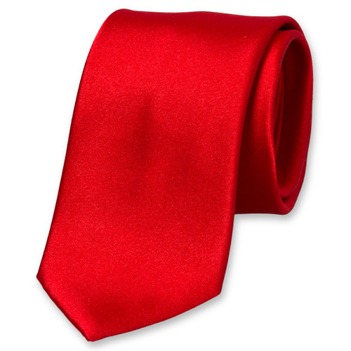 Satijn rode stropdas (1)