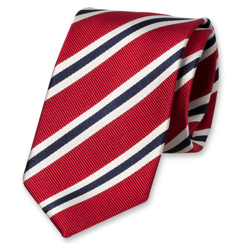 Rode stropdas met strependessin (1)