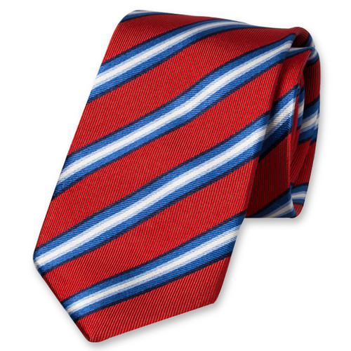 Rode gestreepte stropdas (1)