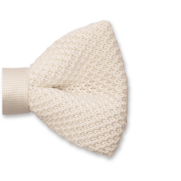 Gebreide Ivoor Vlinderstrik (2)